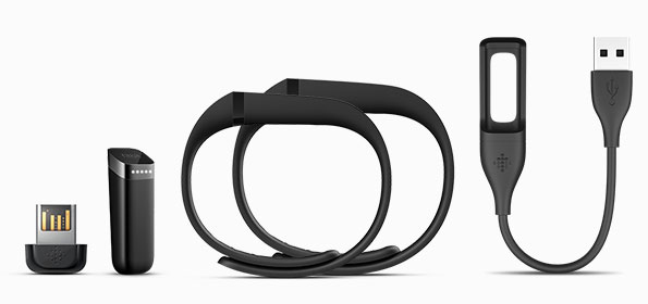 Le bracelet FitBit Flex vient avec plusieurs accessoires.
